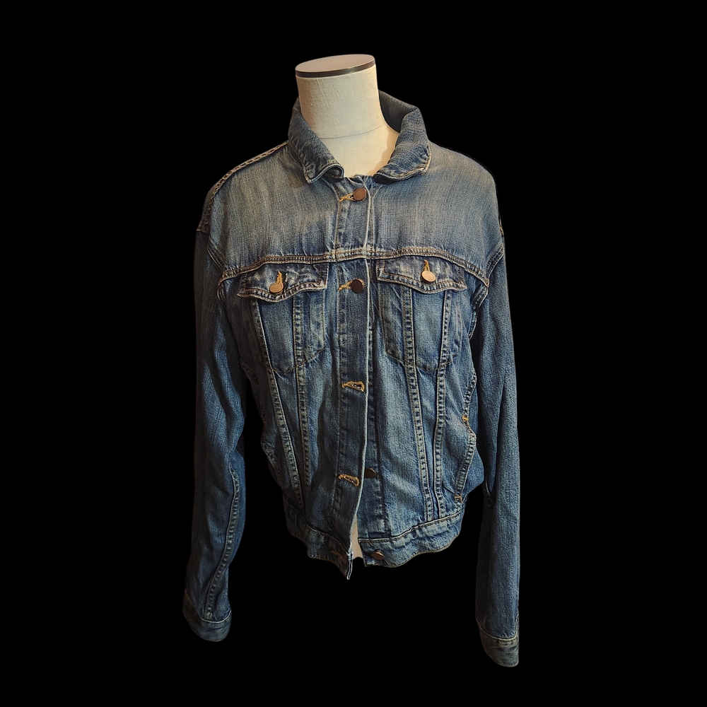 Fidelity Blue Denim Jacket with Copper Button